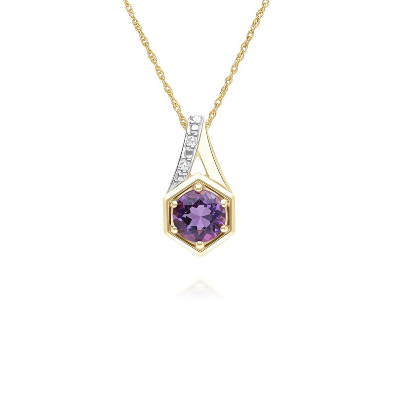 Apex Hexagon Pendant (Amethyst Edition)