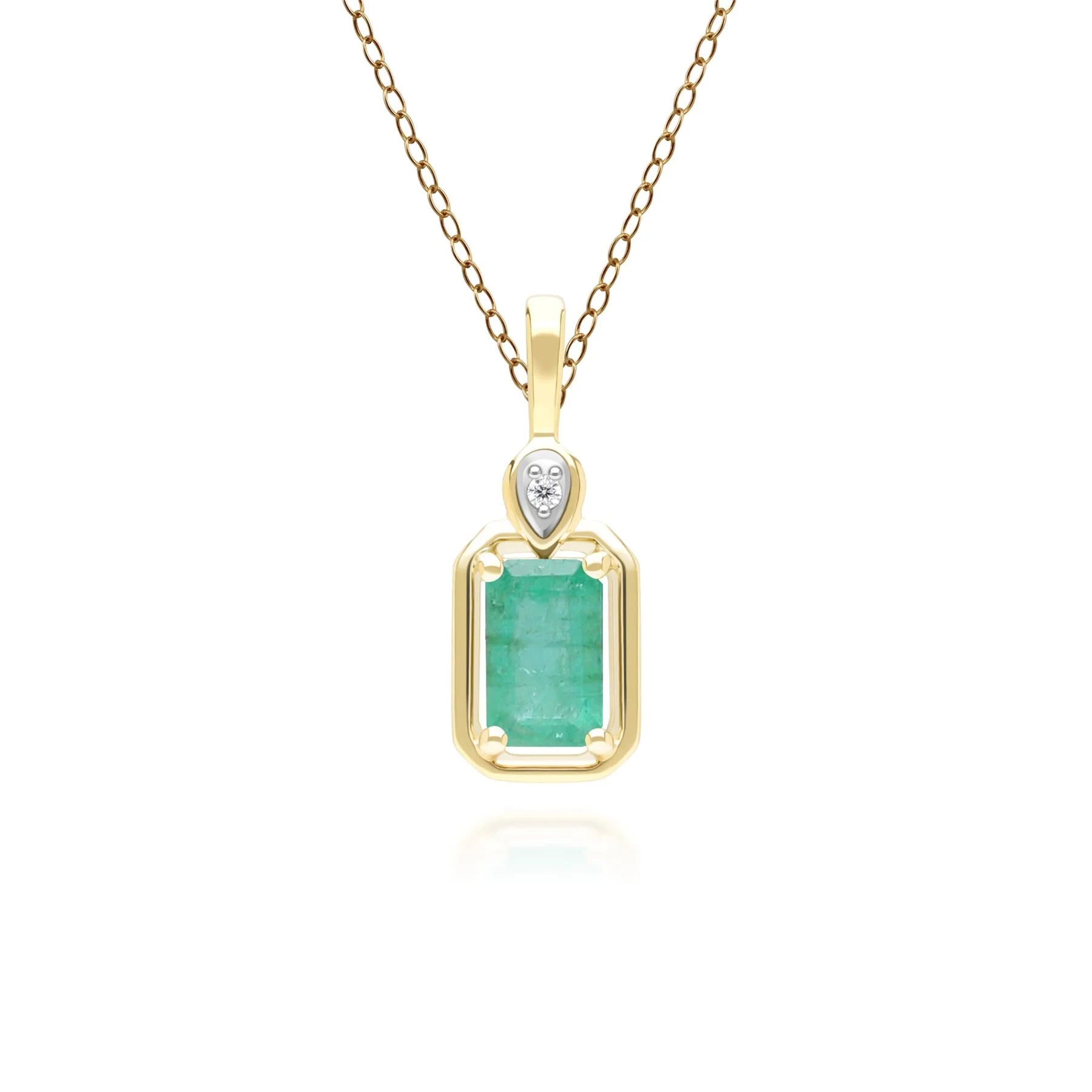 Lumina Emerald-Cut Pendant (Emerald Edition)