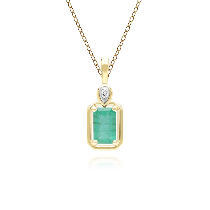 Lumina Emerald-Cut Pendant (Emerald Edition)