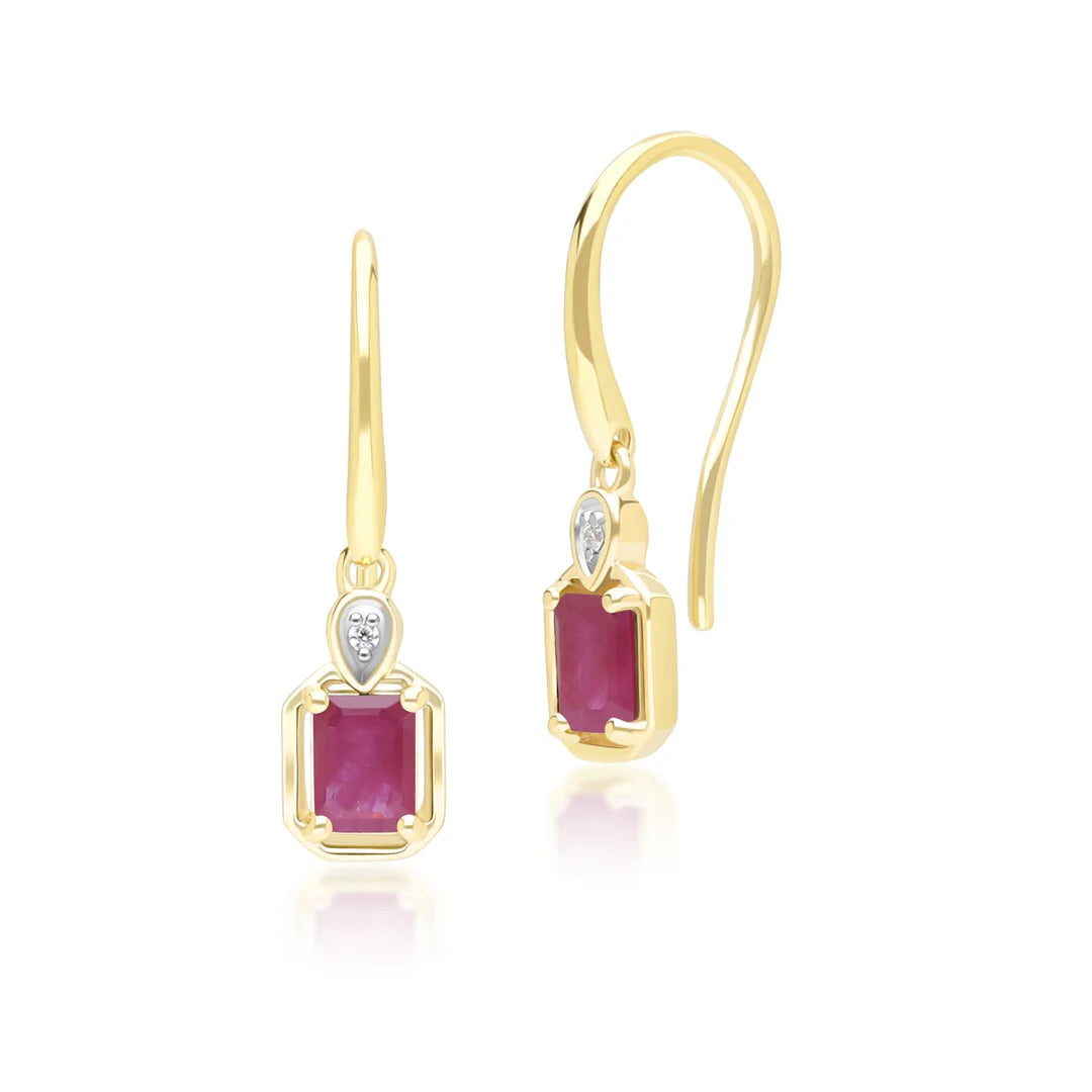 Lumina Emerald-Cut Earrings (Emerald Edition)