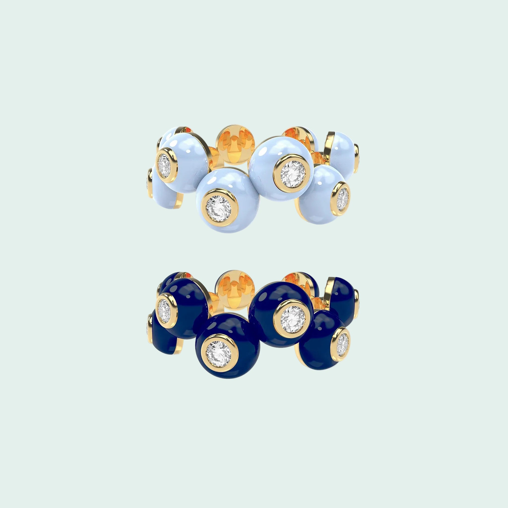 The Dopamine Overdose-Gold Ring set of 2