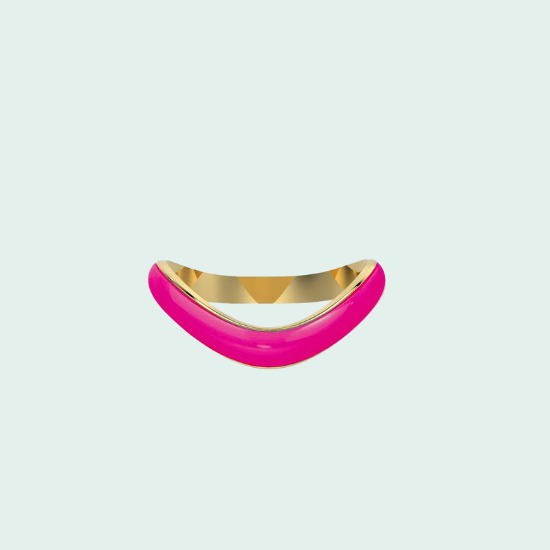Liquid Tide Wave Ring