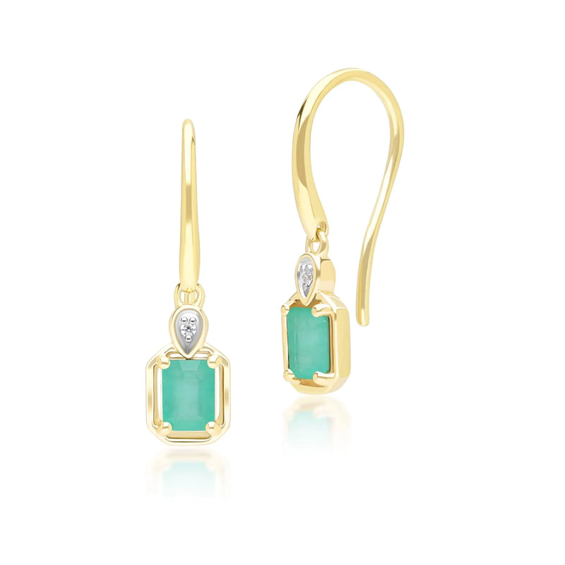 Lumina Emerald-Cut Earrings (Emerald Edition)