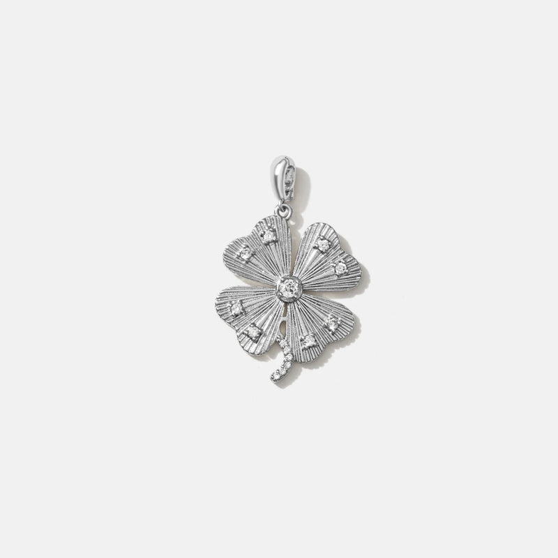 Cosmic Clover Pendant (silver)