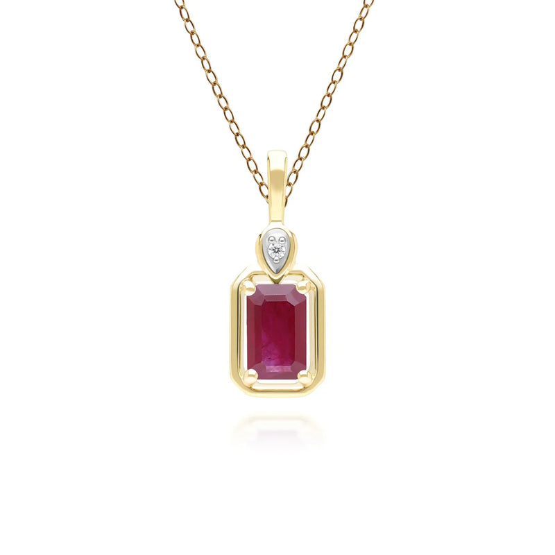 Lumina Emerald-Cut Pendant (Emerald Edition)