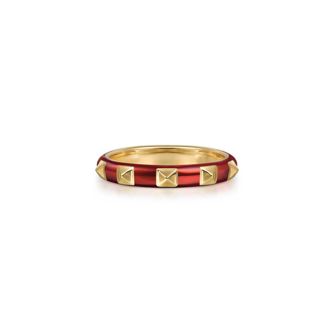 The Pyramid Edge Band (Blue & Yellow Gold Edition)