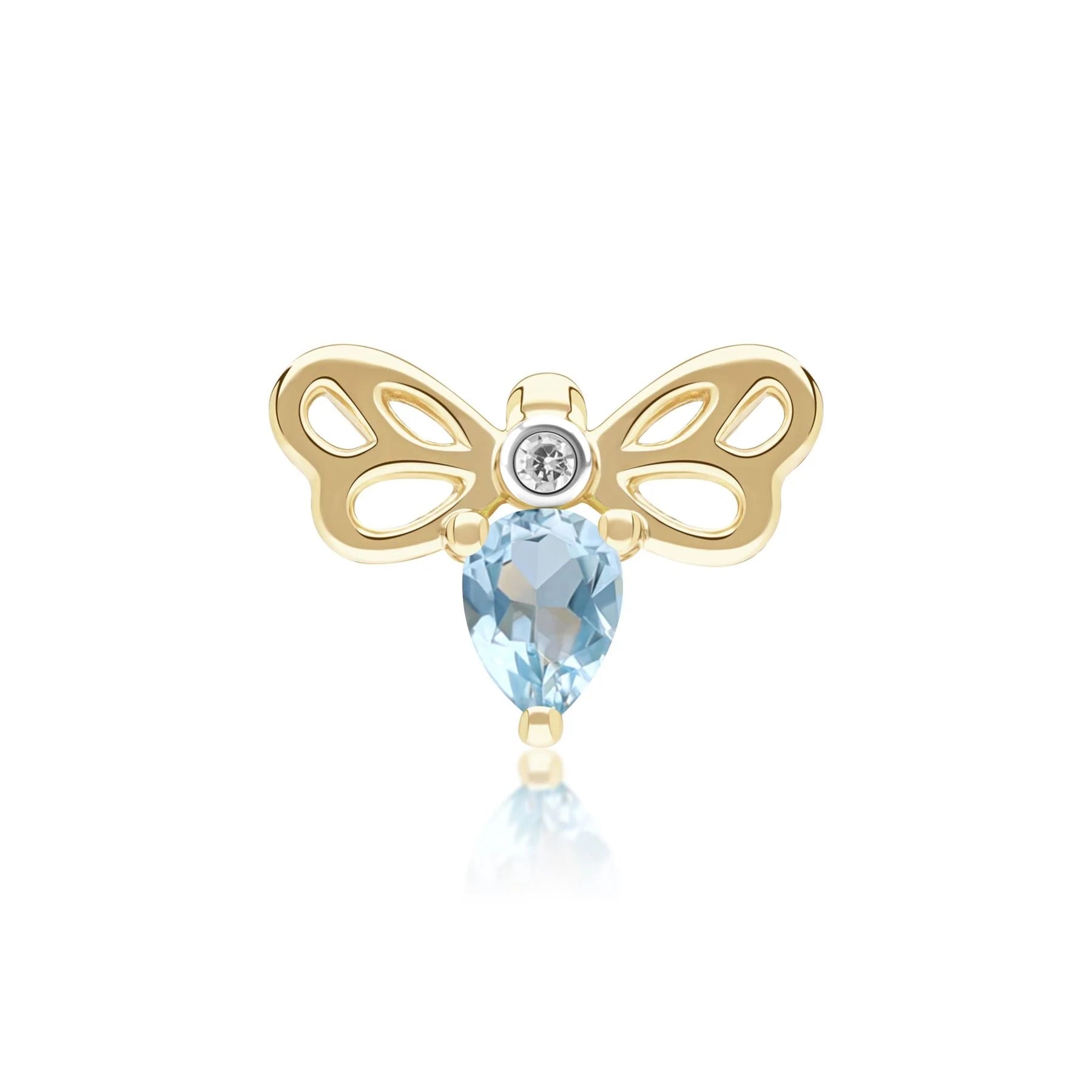 Lumina Butterfly Stud Earrings (Garnet Edition)