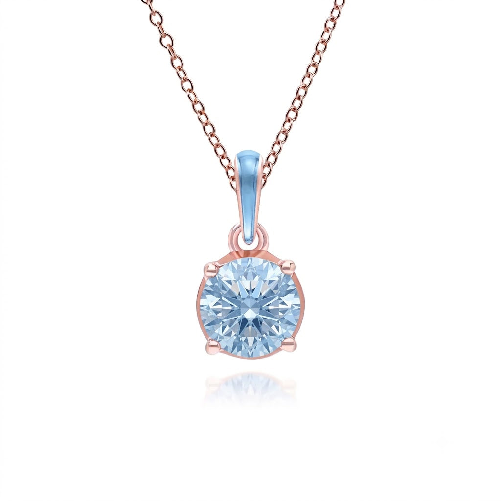Lumina Oval-Cut Enamel Pendant Necklace (Mint Green & Silver Edition)