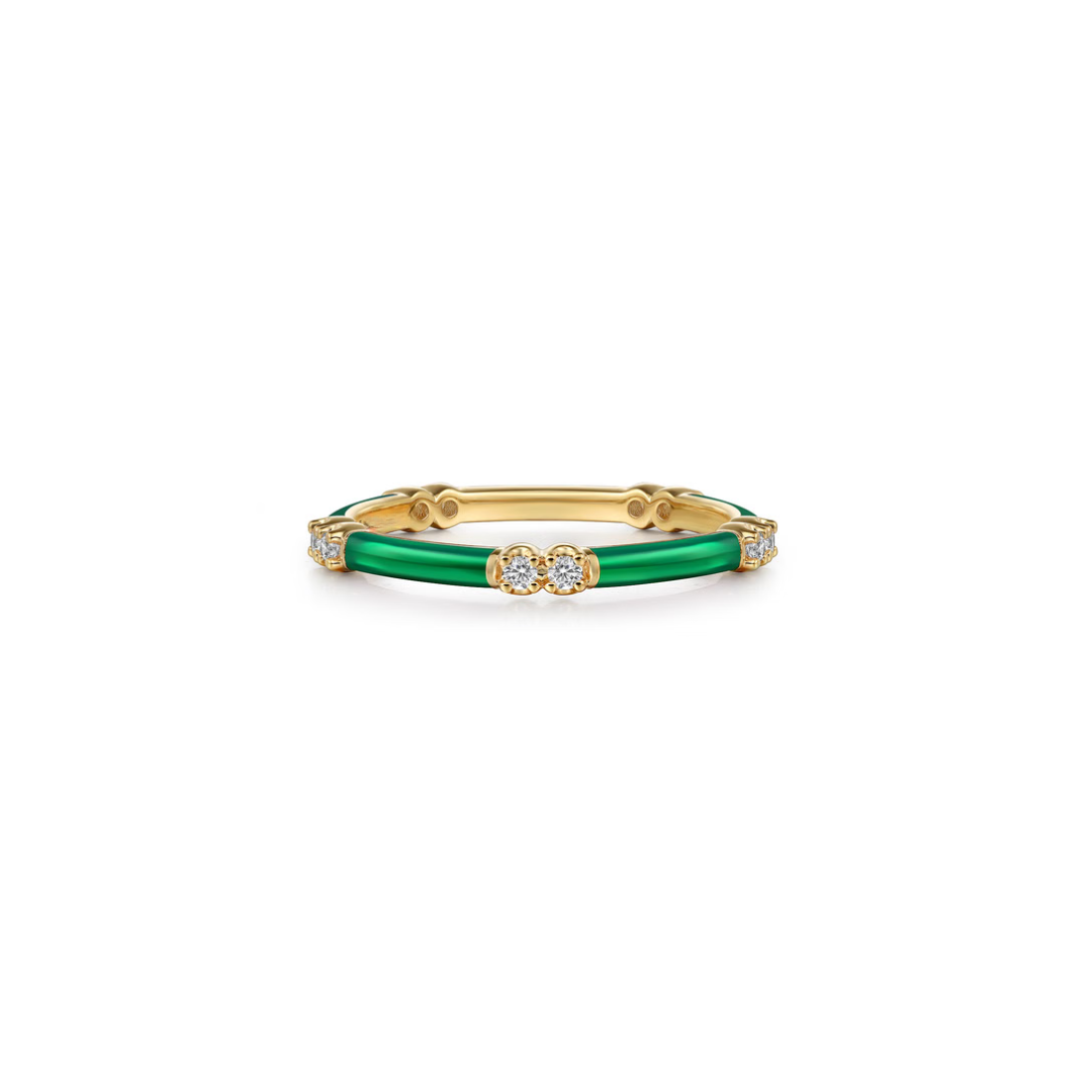 The Lucky Bamboo Ring (Millennial Pink & Yellow Gold Edition)