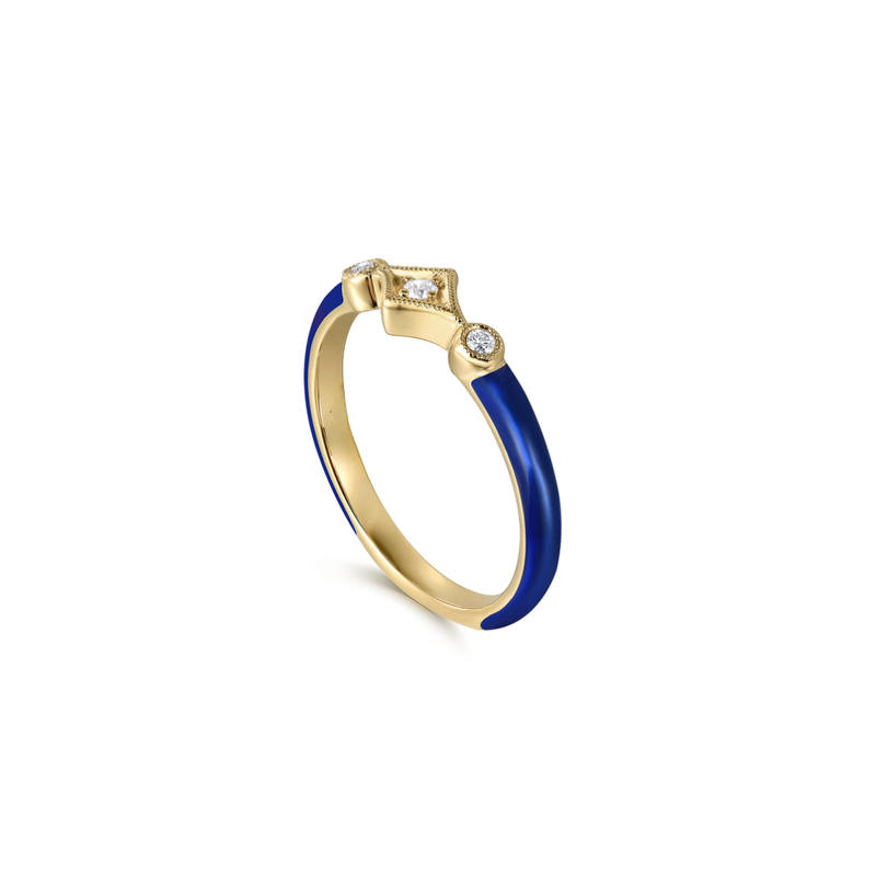 The Losange Band (White & Yellow Gold Edition)