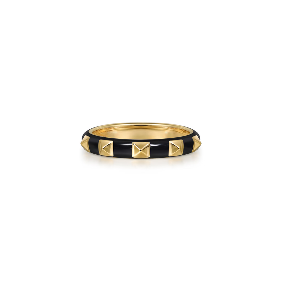 The Pyramid Edge Band (Blue & Yellow Gold Edition)