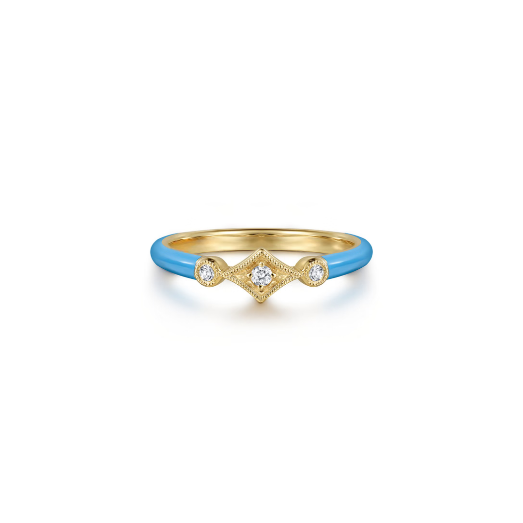 The Losange Band (White & Yellow Gold Edition)