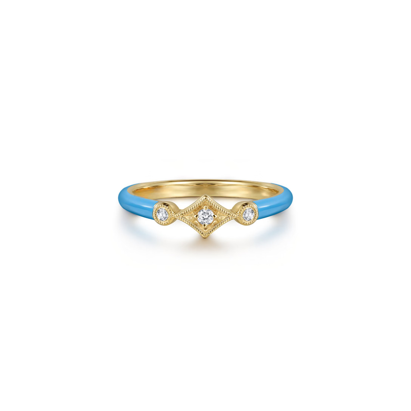 The Losange Band (White & Yellow Gold Edition)