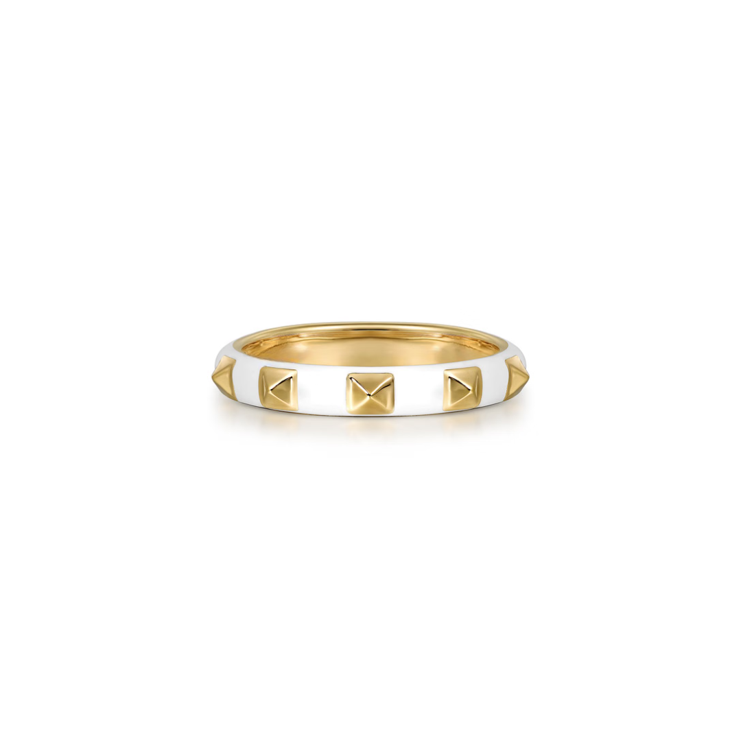The Pyramid Edge Band (Blue & Yellow Gold Edition)