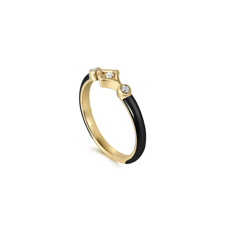 The Losange Band (White & Yellow Gold Edition)