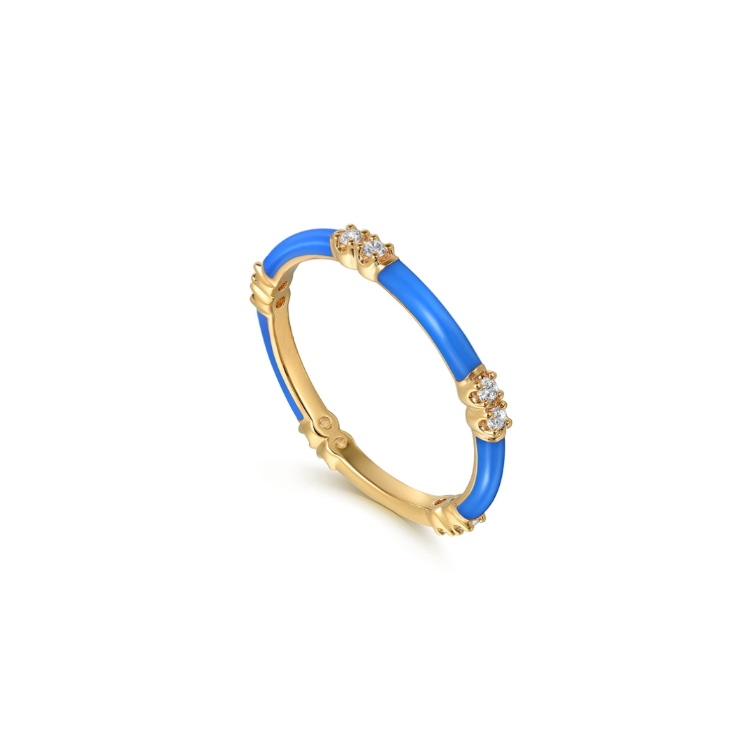 The Lucky Bamboo Ring (Millennial Pink & Yellow Gold Edition)