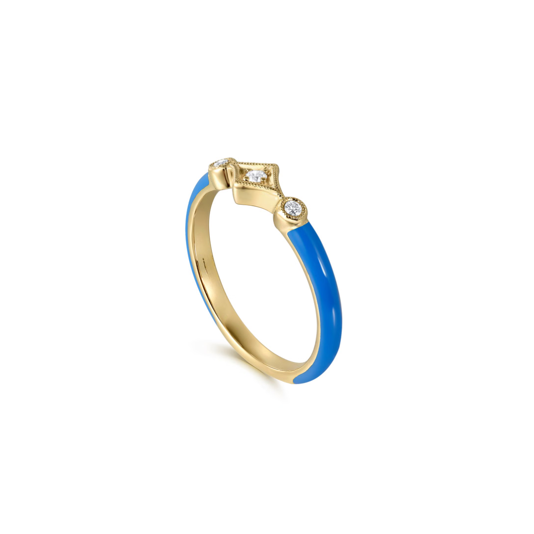The Losange Band (White & Yellow Gold Edition)