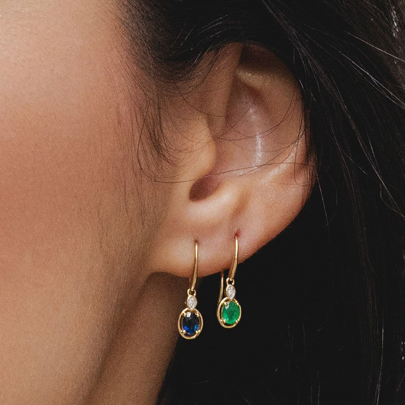 Lumina Emerald-Cut Earrings (Emerald Edition)