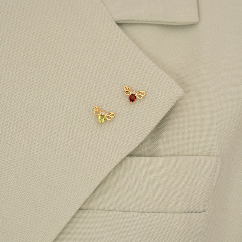 Lumina Butterfly Stud (Olive Edition)