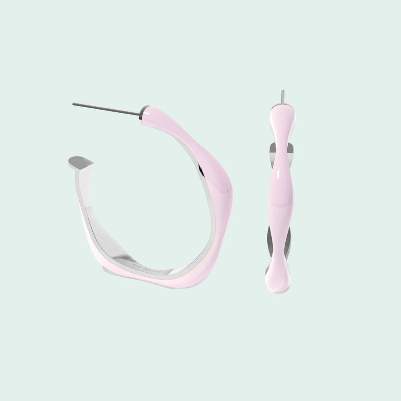 Sugar Override Hoop Earrings (SILVER)
