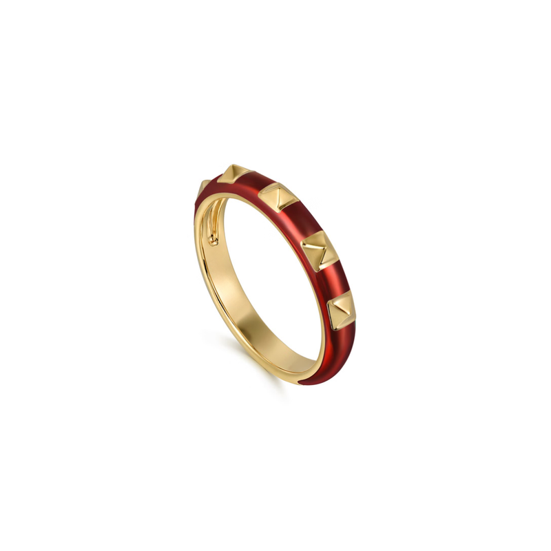 The Pyramid Edge Band (Blue & Yellow Gold Edition)