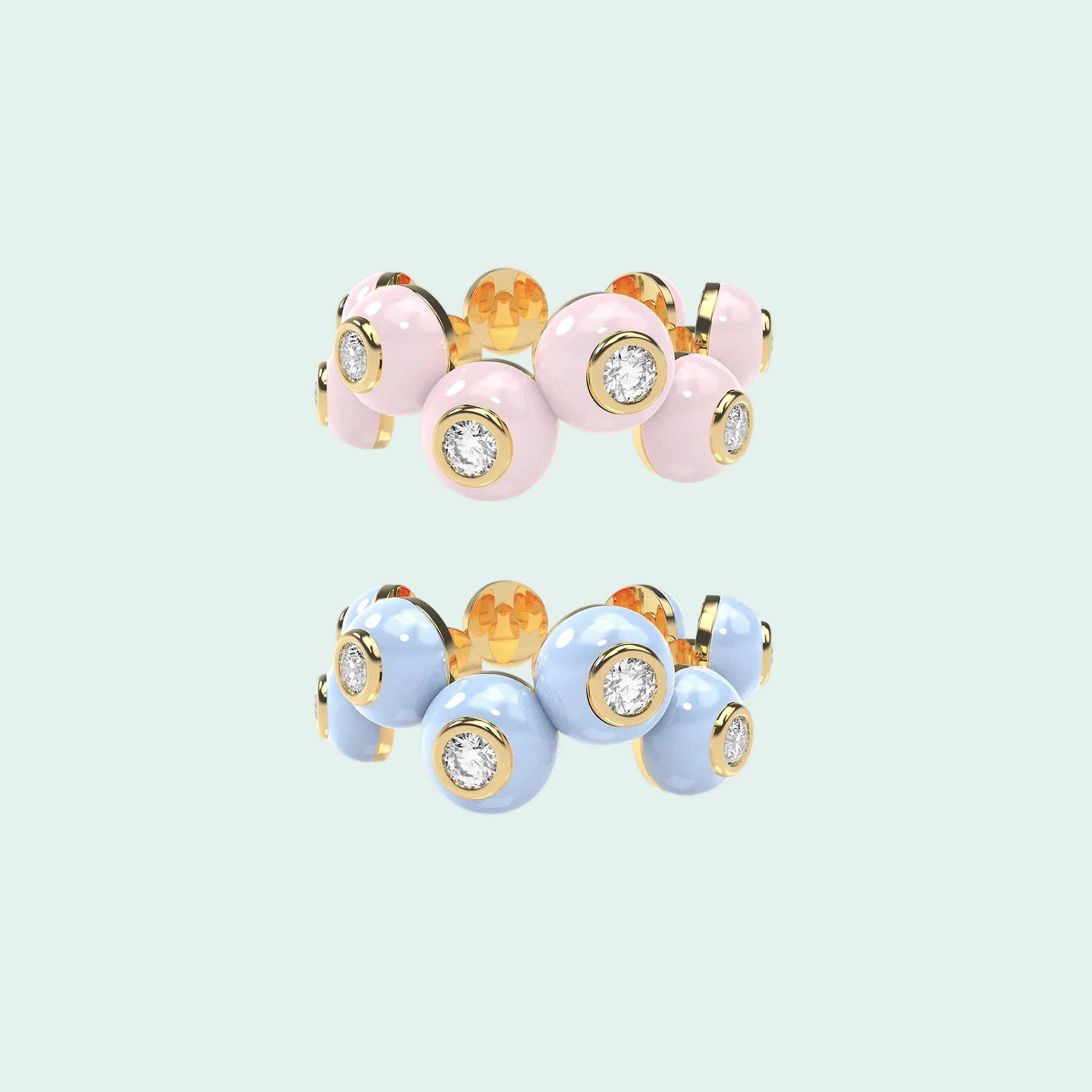 The Dopamine Overdose-Gold Ring set of 2