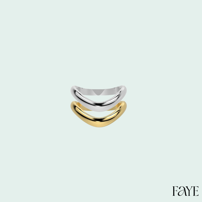 Liquid Tide Wave Ring (GOLD)