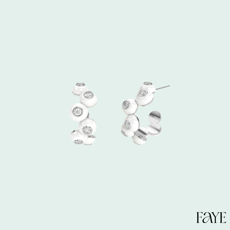 Dopamine Overdose Silver Earrings