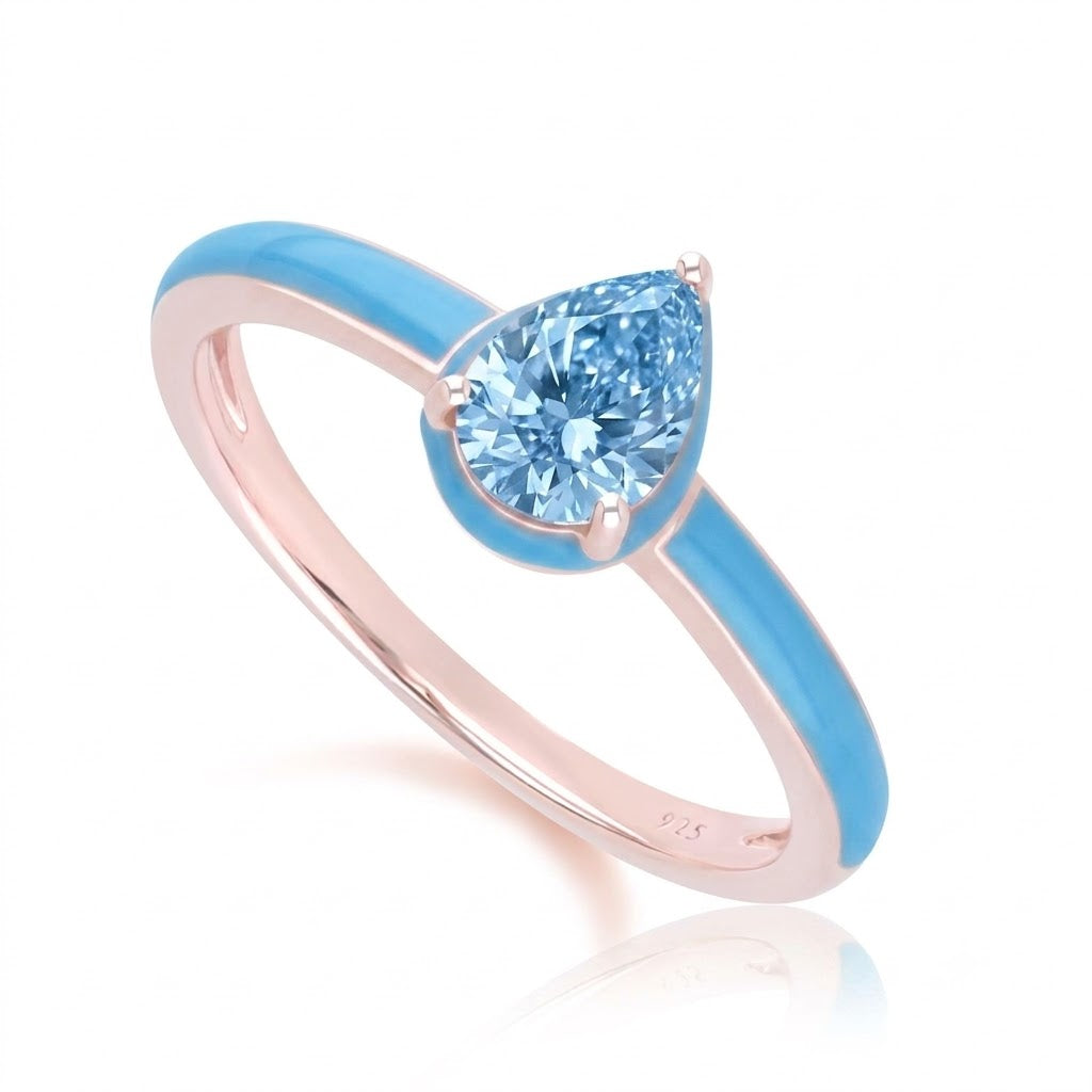 Chroma Aura Pear Ring (Mint Edition)