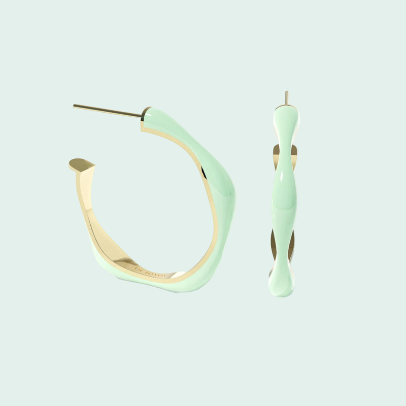 Sugar Overide Hoop Earrings (GOLD)