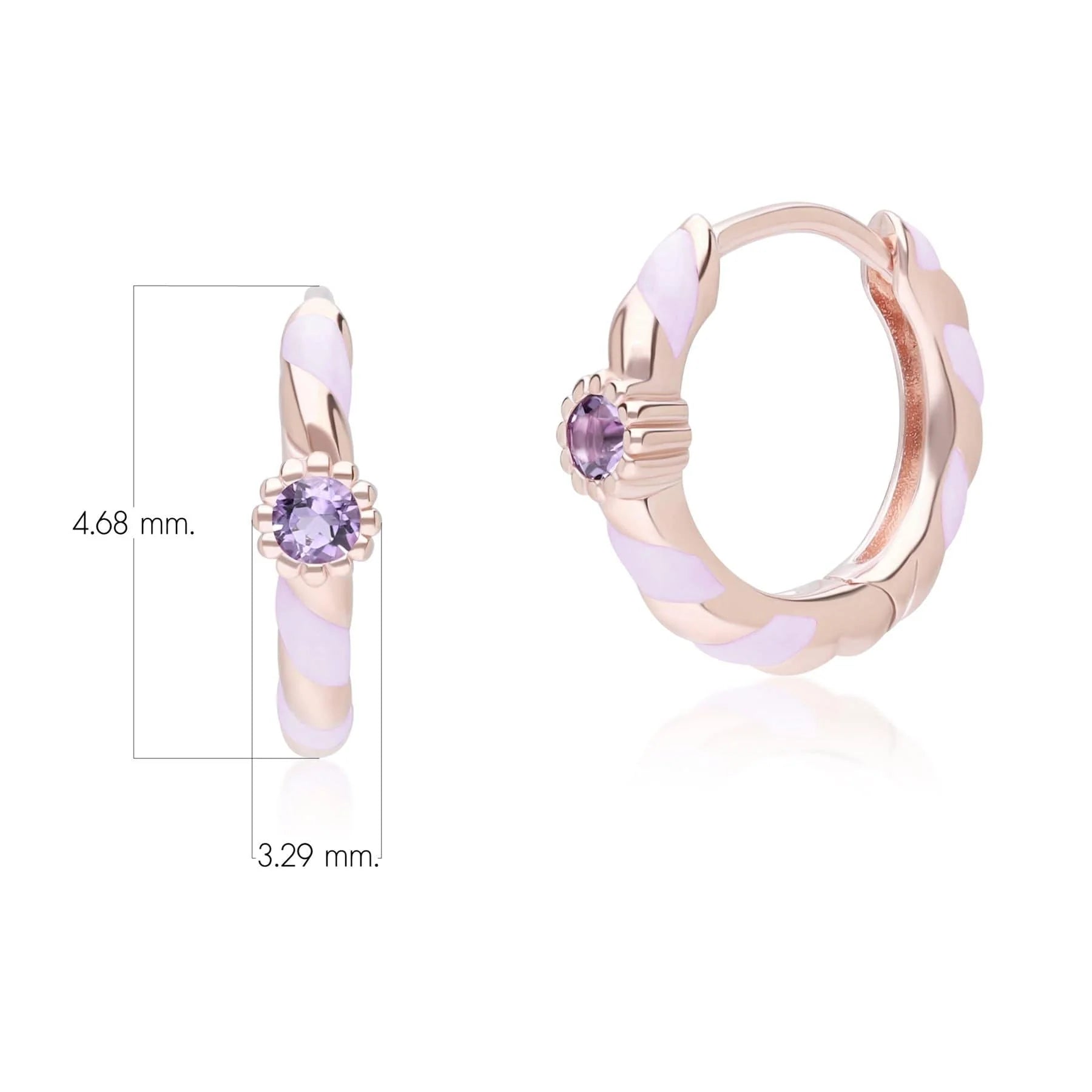 Azure Arc Emerald-Cut Enamel Huggie Earrings (Mint Green Edition)