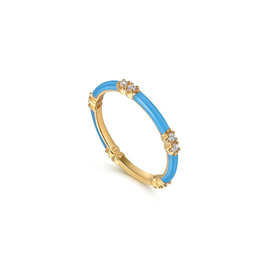 The Lucky Bamboo Ring (Millennial Pink & Yellow Gold Edition)