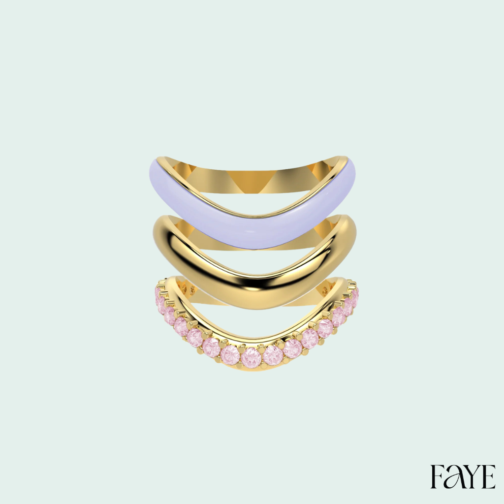 The Sugar Echo-Gold  (Set of 3)