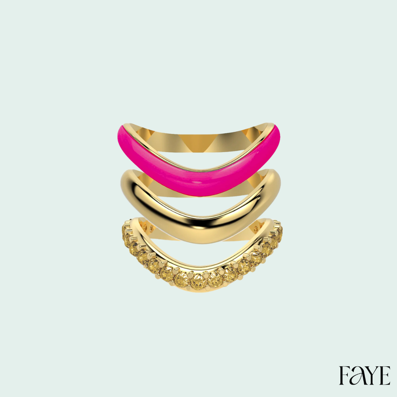 The Sugar Echo-Gold  (Set of 3)