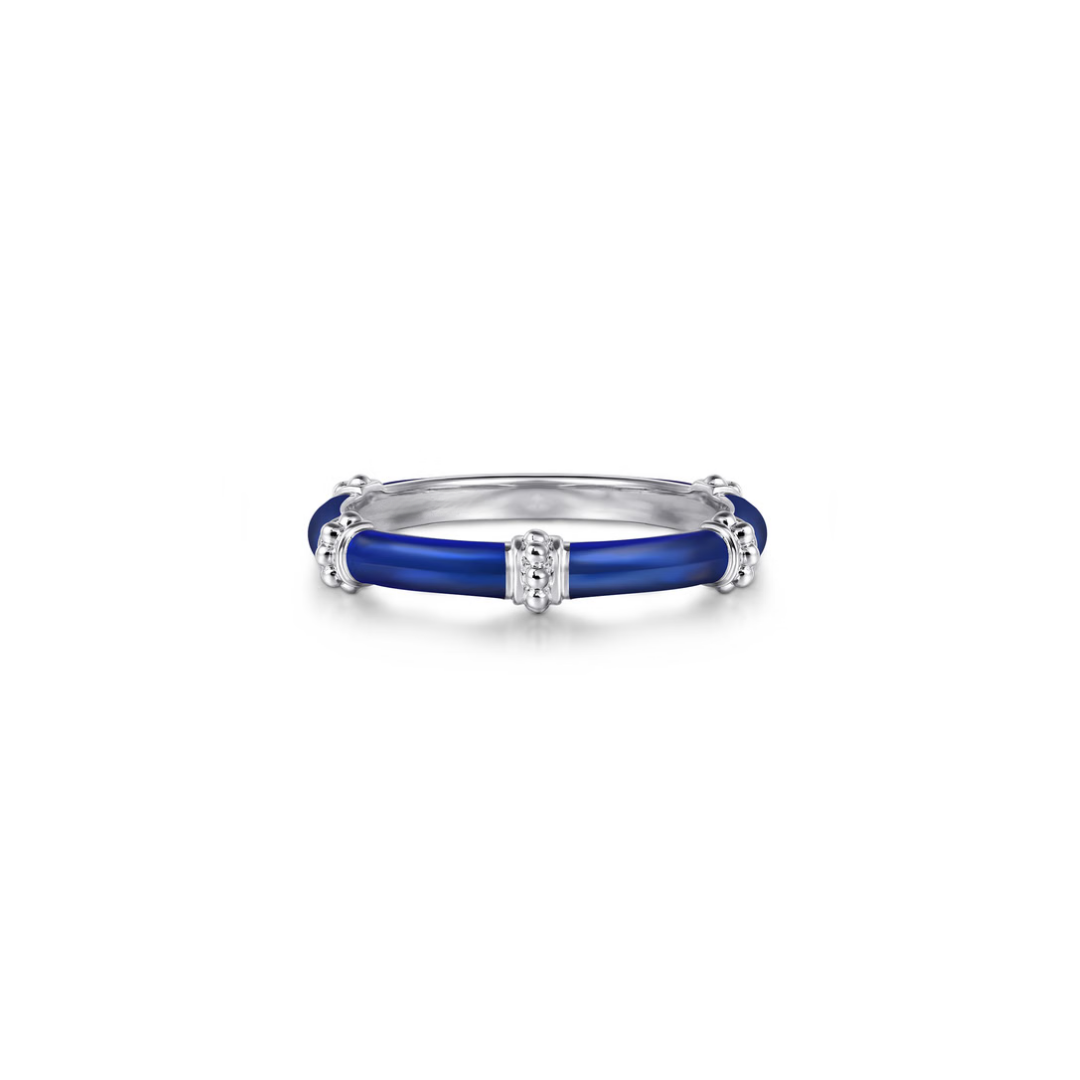 The Bamboo Node Ring (Chrome Green & Rose Gold Edition)