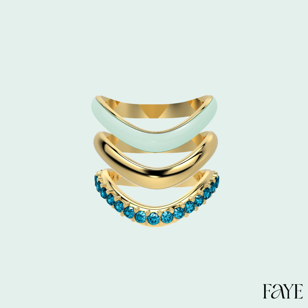 The Sugar Echo-Gold  (Set of 3)