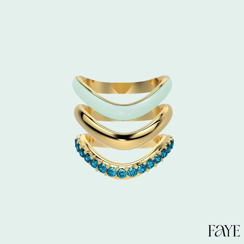The Sugar Echo-Gold  (Set of 3)