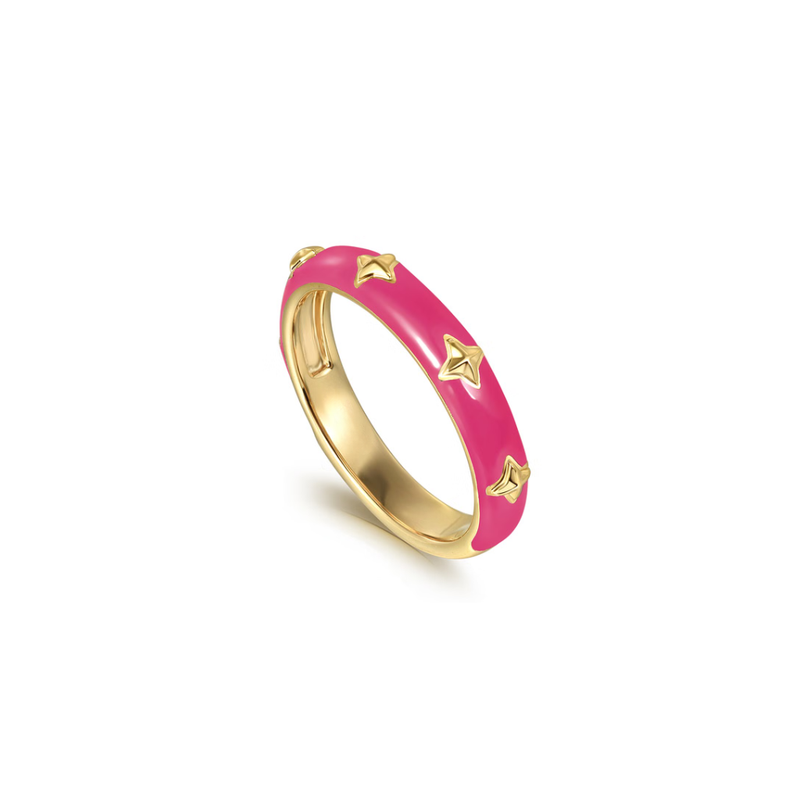The Guiding Star Band (Magenta Pink & Yellow Gold Edition)