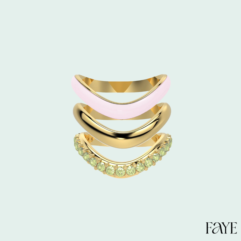 The Sugar Echo-Gold  (Set of 3)