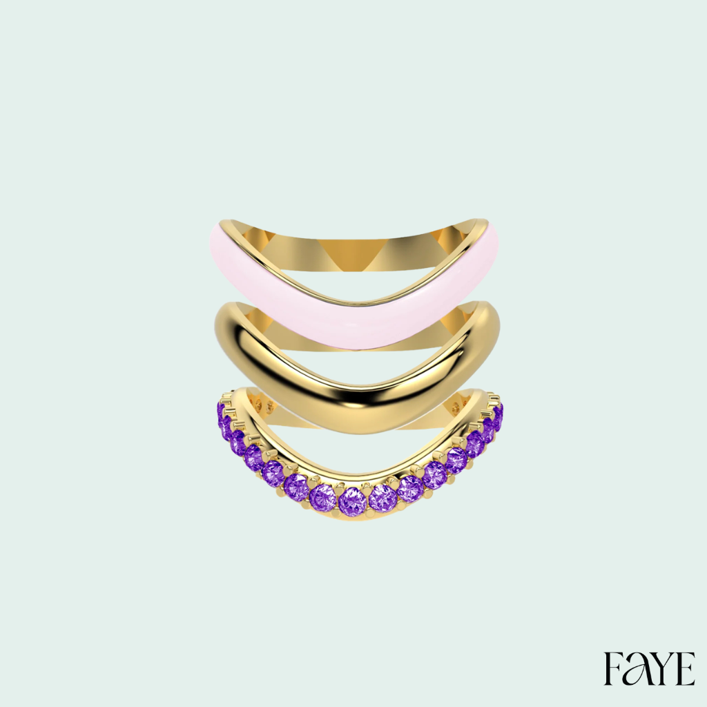 The Sugar Echo-Gold  (Set of 3)