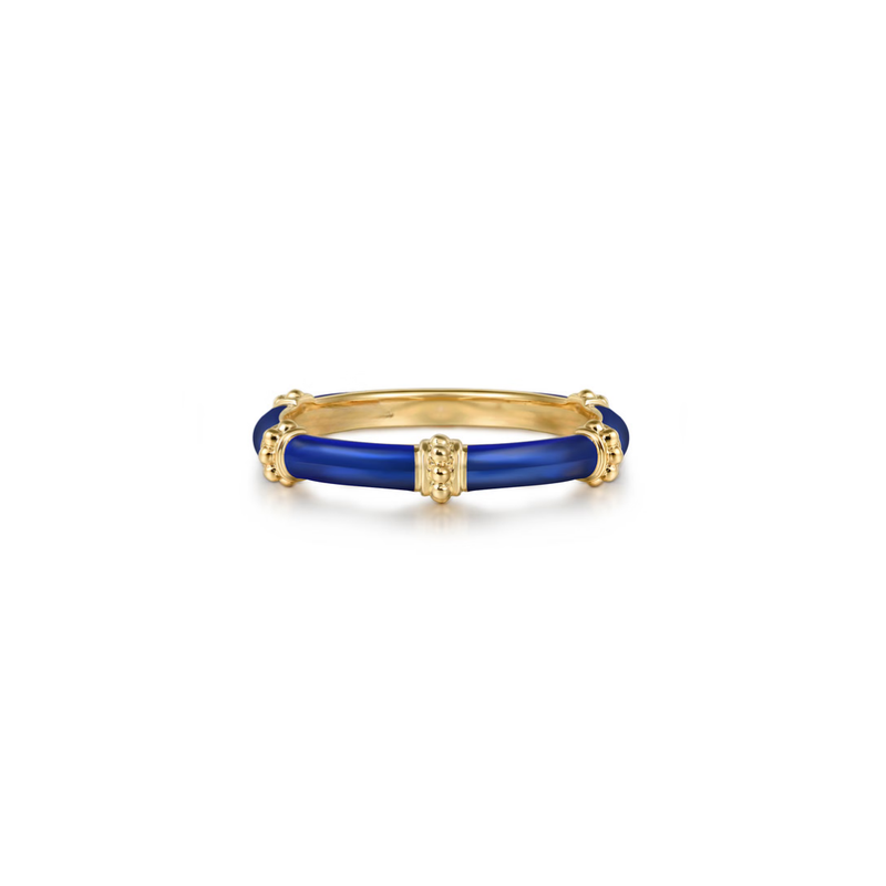 The Bamboo Node Ring (Chrome Green & Rose Gold Edition)