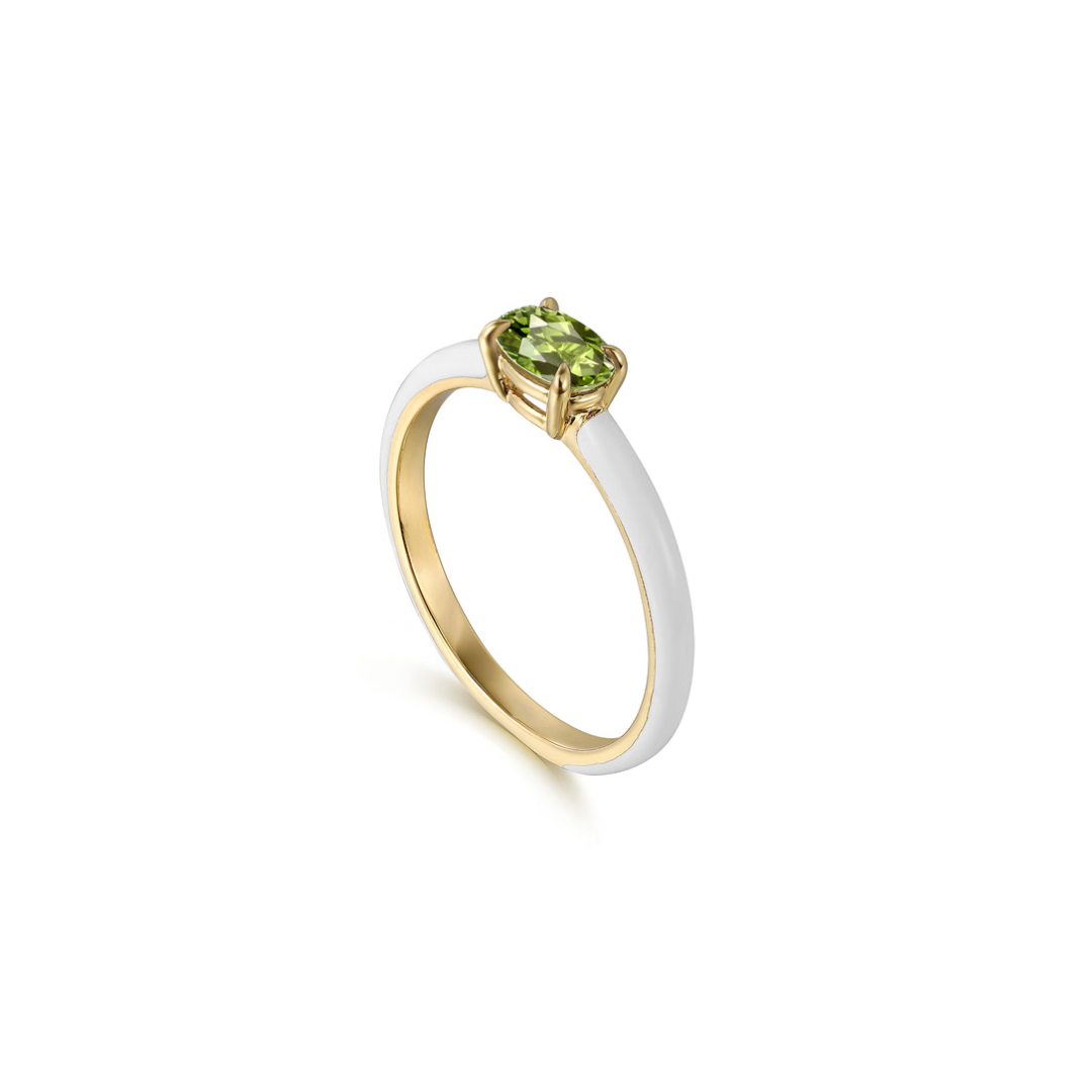 The Petite Pavilion Ring (Purple & White Edition)