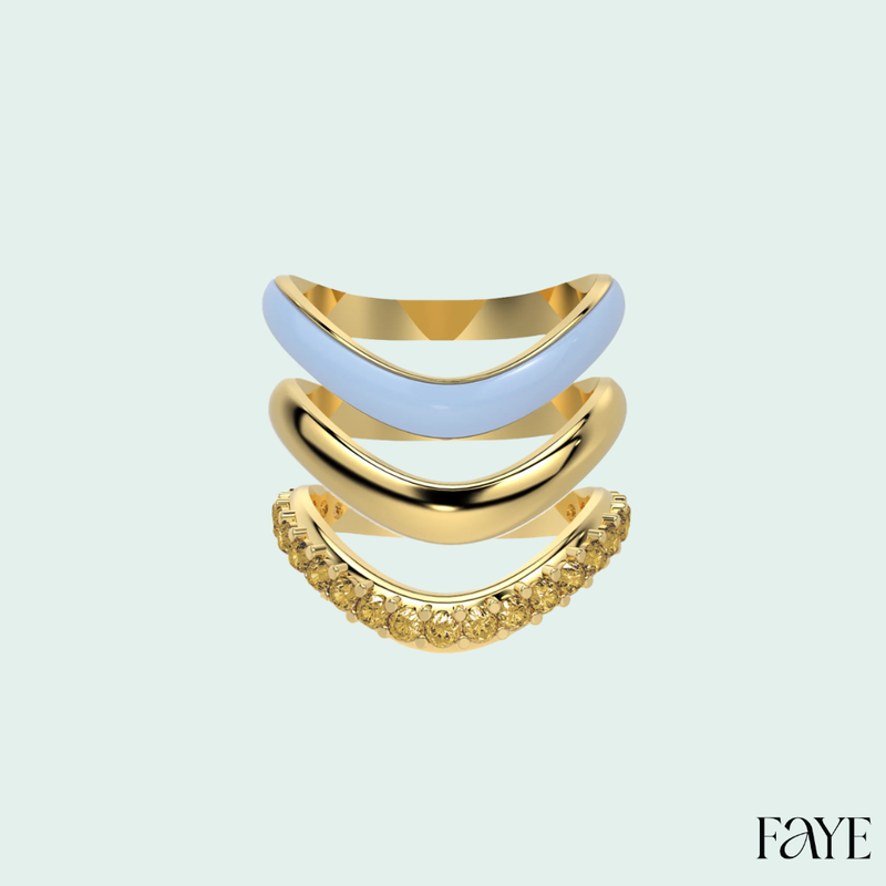 The Sugar Echo-Gold  (Set of 3)