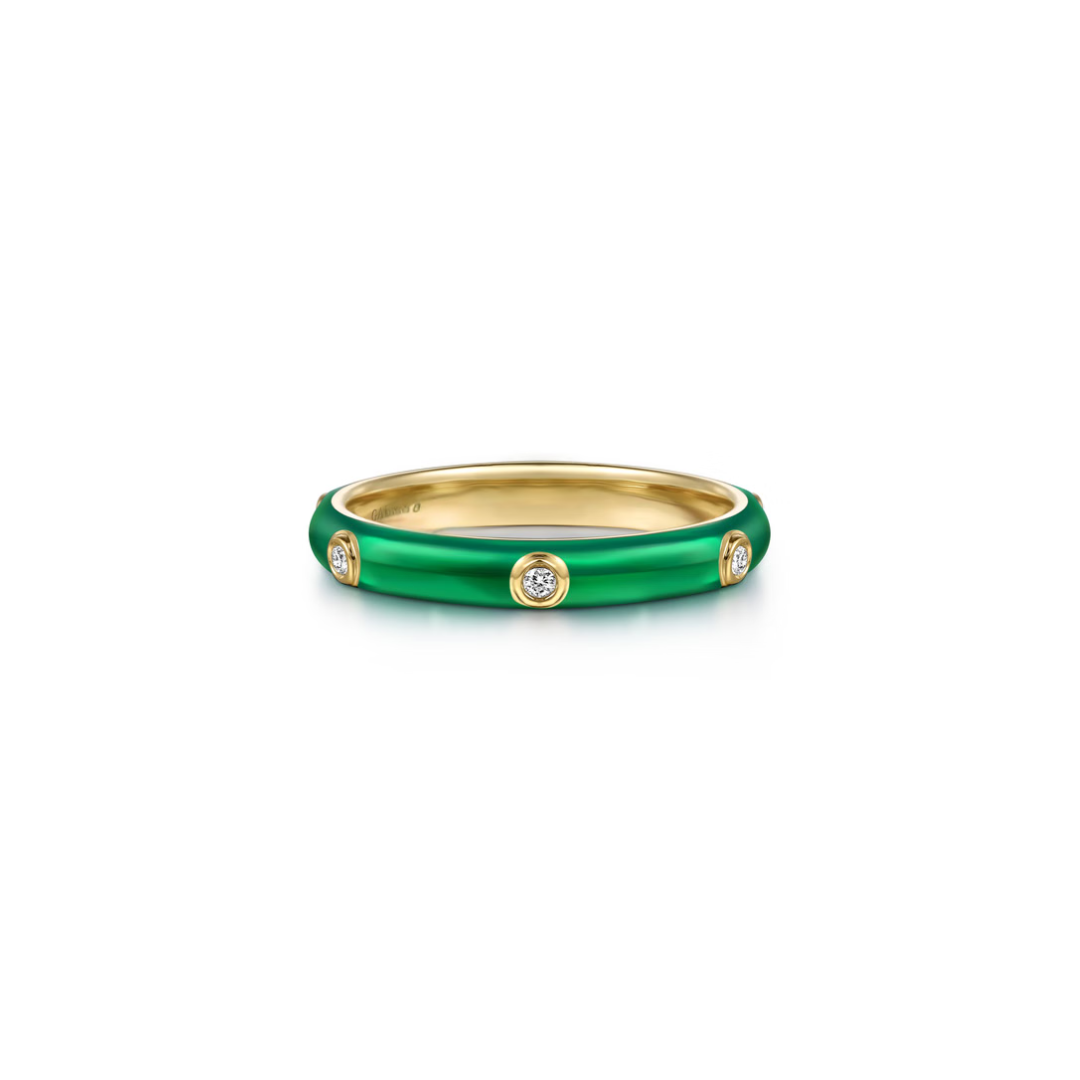 The Guardian Circlet (Chrome Green & Yellow Gold Edition)
