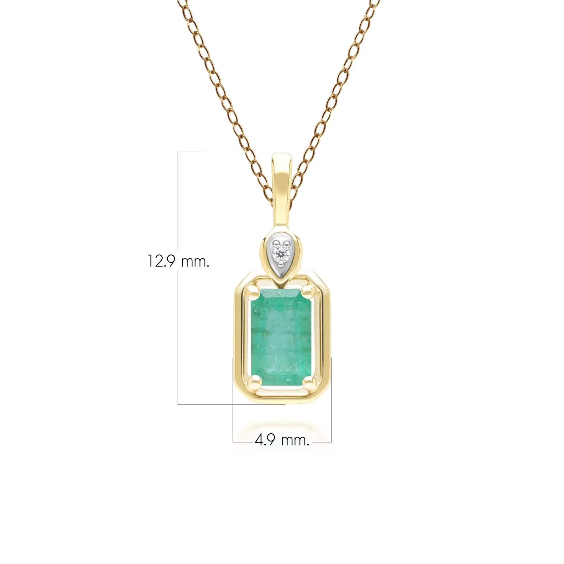 Lumina Emerald-Cut Pendant (Emerald Edition)