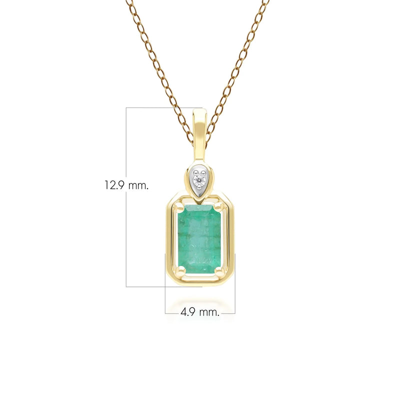 Lumina Emerald-Cut Pendant (Emerald Edition)