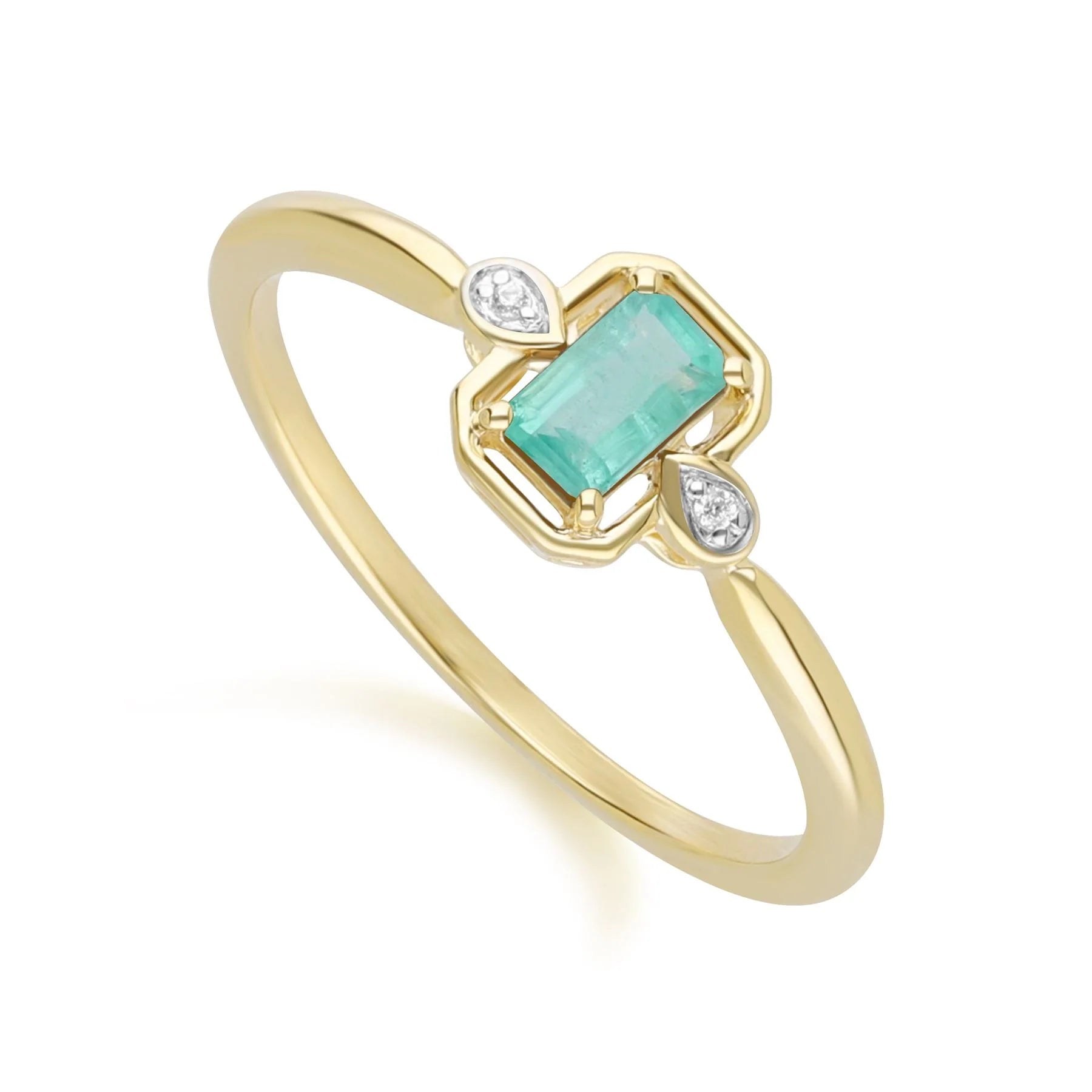 Lumina Emerald-Cut Ring (Emerald Edition)