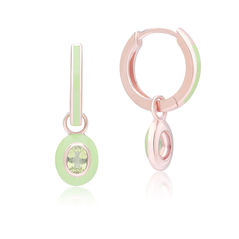 Aura Oval Drop Huggie Earrings (Lavender Edition)