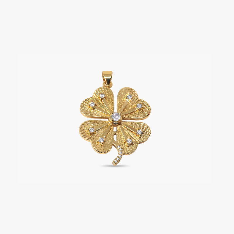 Cosmic Clover Pendant (gold)