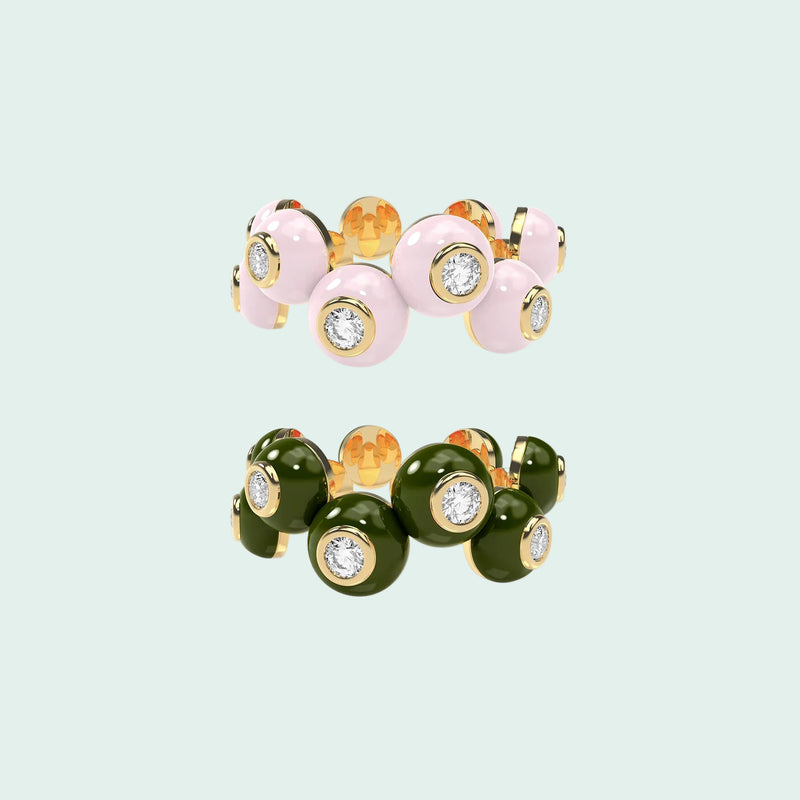 The Dopamine Overdose-Gold Ring set of 2